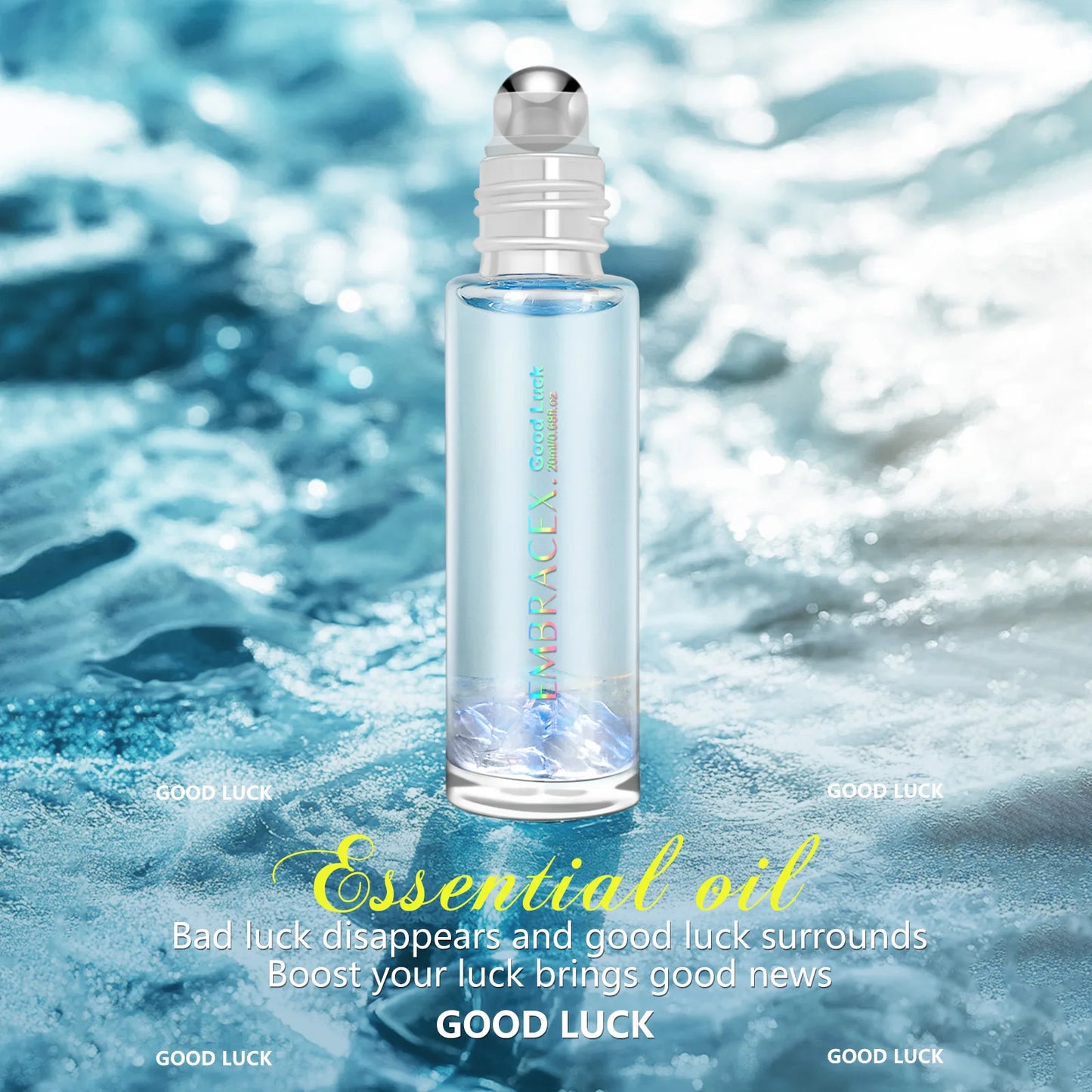 20ml Good Luck Essential Oils Rollerball Perfumes Natural Aromatherapy for Positive Energy good luck surrounds Skincare Massage